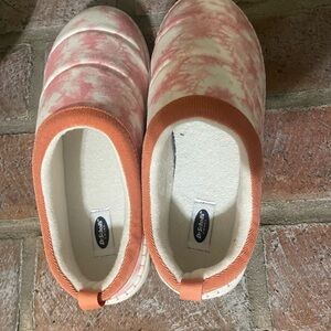 Dr. Scholl's Pink and Orange Slippers Comfortable Casual